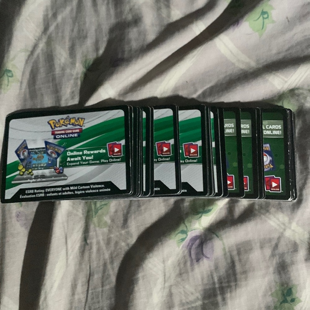 40 pokemon evolutions code cards